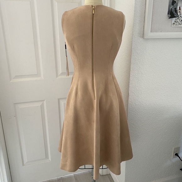 Calvin Klein Suede A-Line Dress - Picture 3 of 7